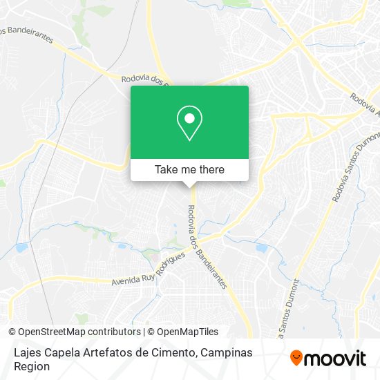 Lajes Capela Artefatos de Cimento map