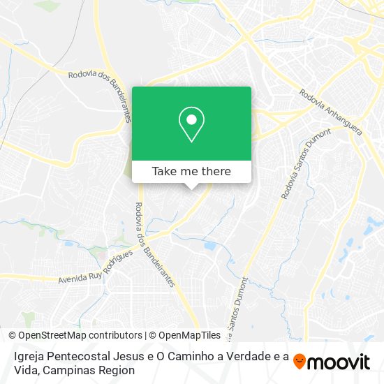 Mapa Igreja Pentecostal Jesus e O Caminho a Verdade e a Vida