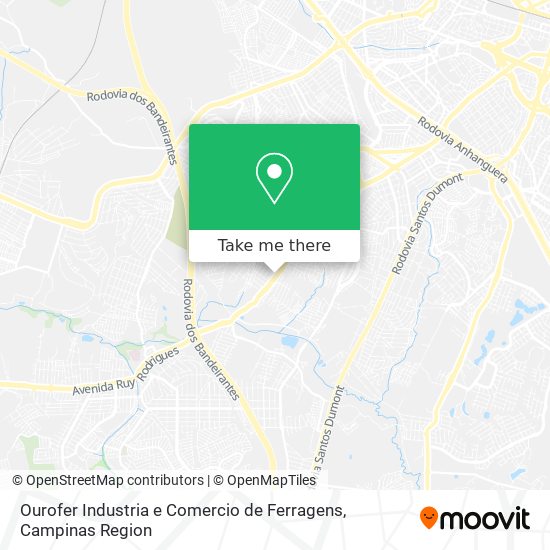 Mapa Ourofer Industria e Comercio de Ferragens