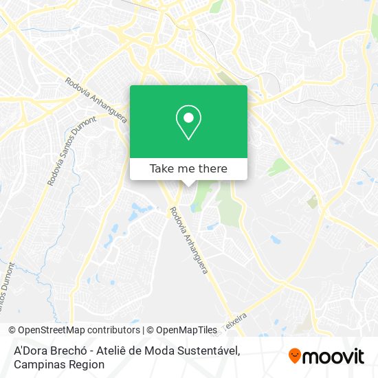 Mapa A'Dora Brechó - Ateliê de Moda Sustentável