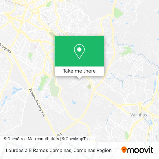 Mapa Lourdes a B Ramos Campinas
