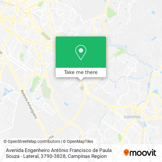 Avenida Engenheiro Antônio Francisco de Paula Souza - Lateral, 3790-3828 map