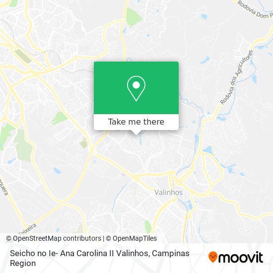 Seicho no Ie- Ana Carolina II Valinhos map