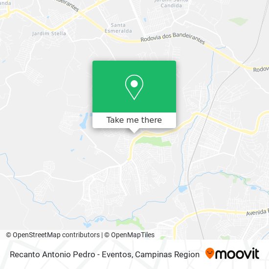 Mapa Recanto Antonio Pedro - Eventos