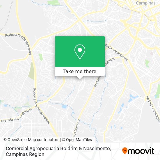 Comercial Agropecuaria Boldrim & Nascimento map