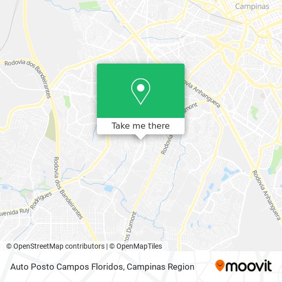 Auto Posto Campos Floridos map