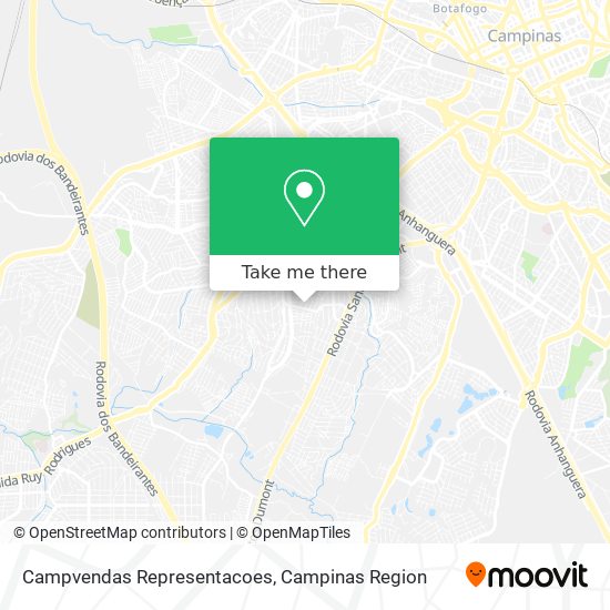 Campvendas Representacoes map