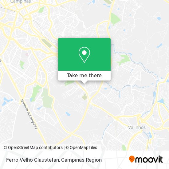 Ferro Velho Claustefan map