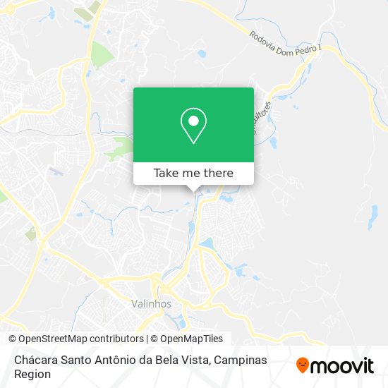 Chácara Santo Antônio da Bela Vista map