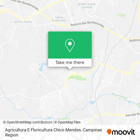 Agricultura E Floricultura Chico Mendes map