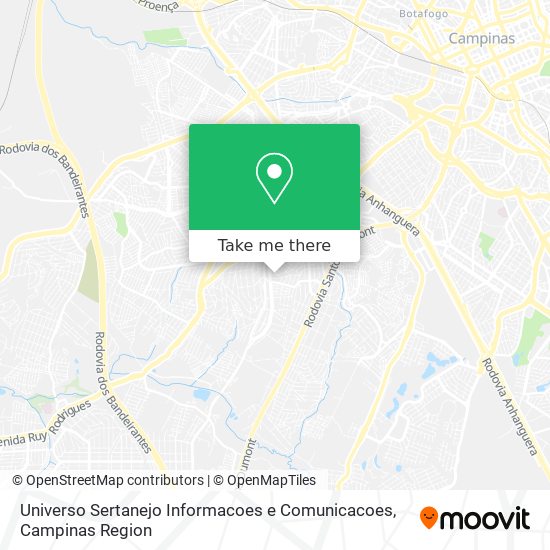 Universo Sertanejo Informacoes e Comunicacoes map