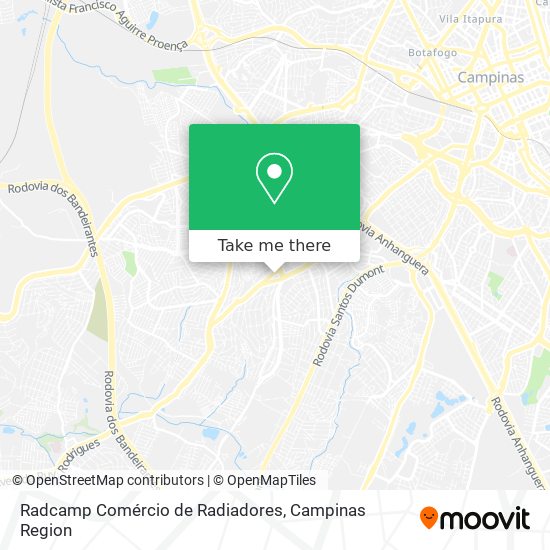 Mapa Radcamp Comércio de Radiadores