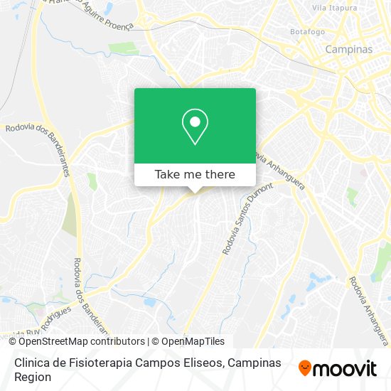 Mapa Clinica de Fisioterapia Campos Eliseos