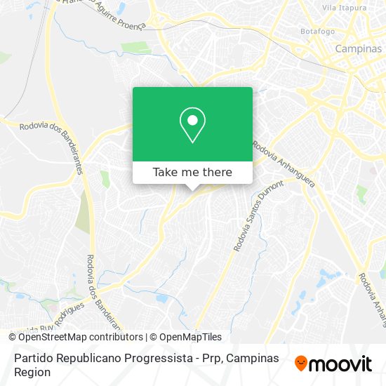 Partido Republicano Progressista - Prp map