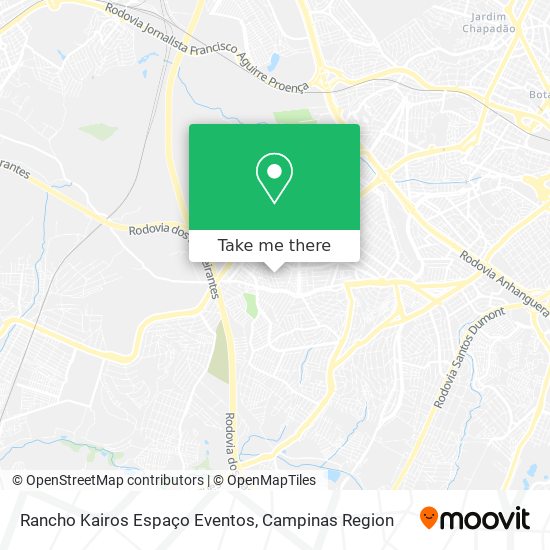 Rancho Kairos Espaço Eventos map