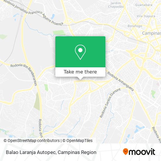 Balao Laranja Autopec map