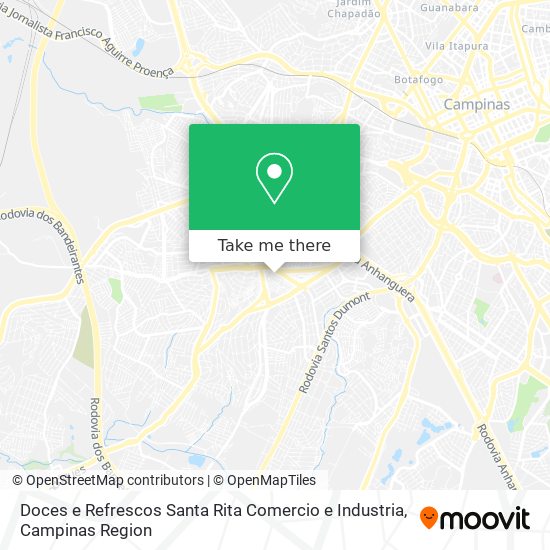 Mapa Doces e Refrescos Santa Rita Comercio e Industria