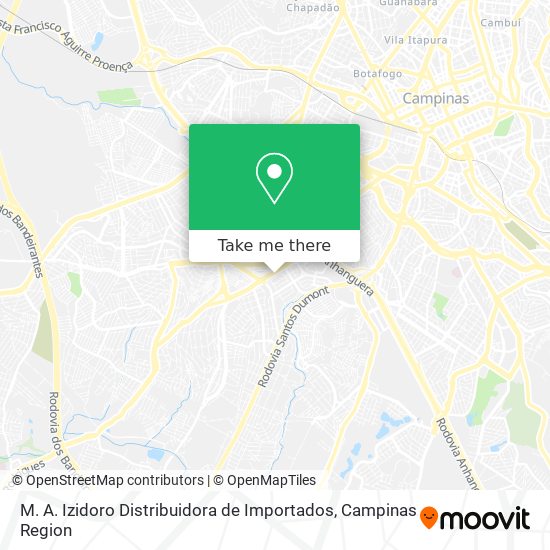 M. A. Izidoro Distribuidora de Importados map