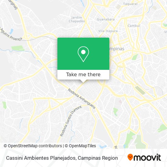 Cassini Ambientes Planejados map