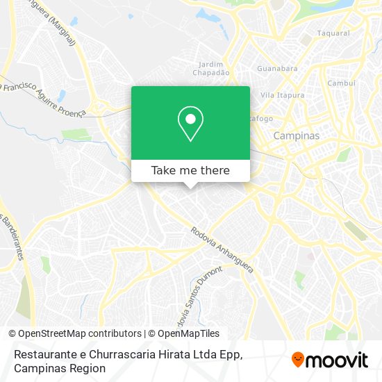 Mapa Restaurante e Churrascaria Hirata Ltda Epp