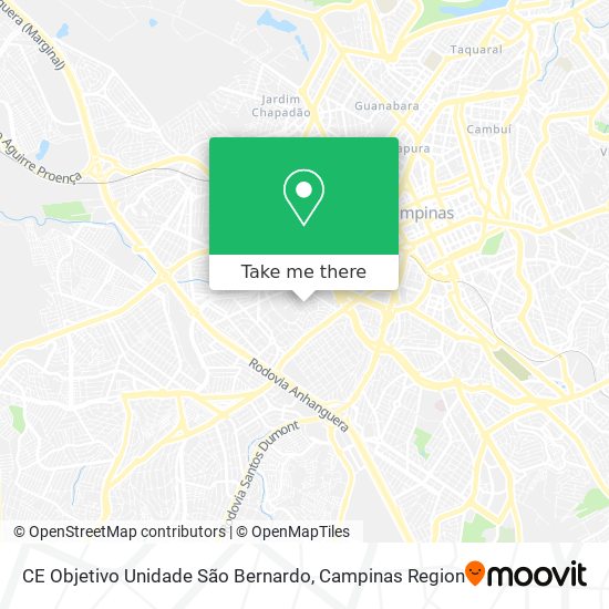 CE Objetivo Unidade São Bernardo map