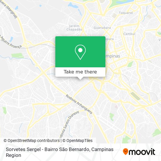 Sorvetes Sergel - Bairro São Bernardo map