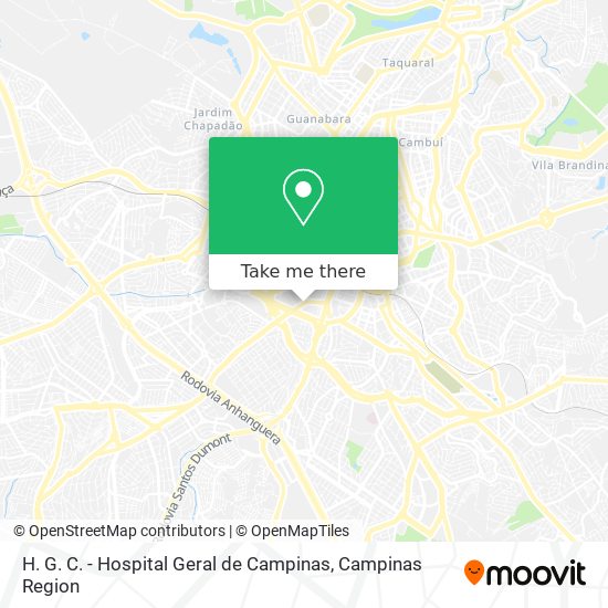 H. G. C. - Hospital Geral de Campinas map