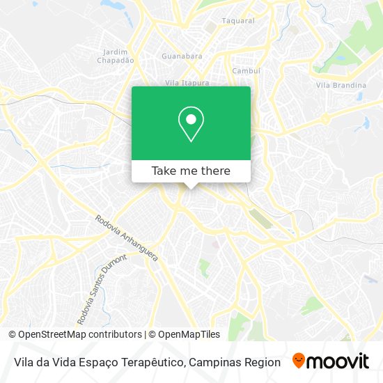 Vila da Vida Espaço Terapêutico map