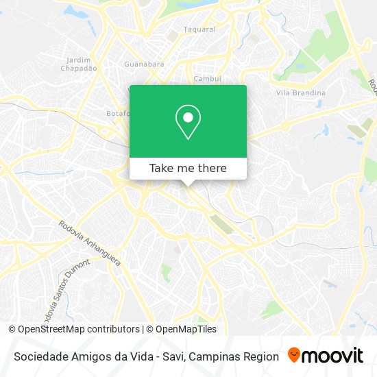 Sociedade Amigos da Vida - Savi map