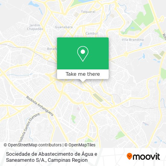 Sociedade de Abastecimento de Água e Saneamento S / A. map