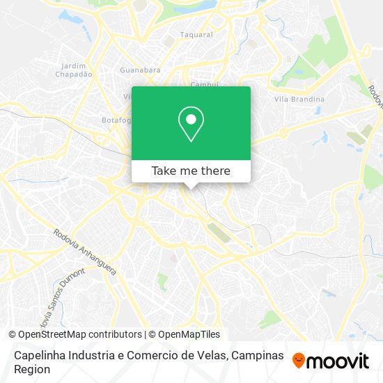 Capelinha Industria e Comercio de Velas map