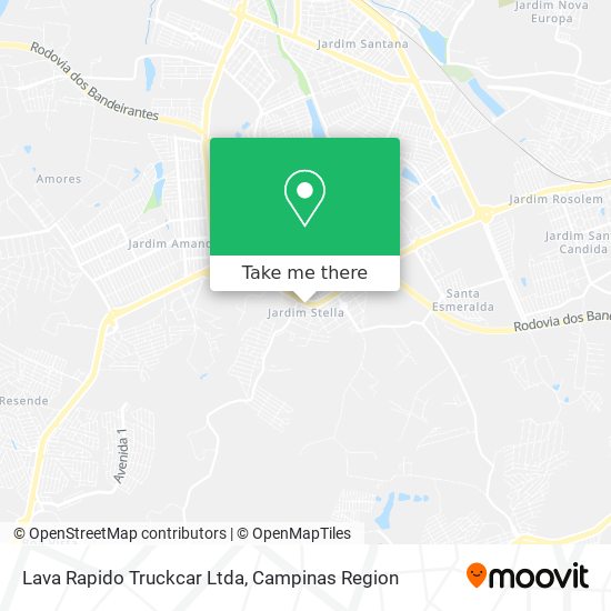 Mapa Lava Rapido Truckcar Ltda