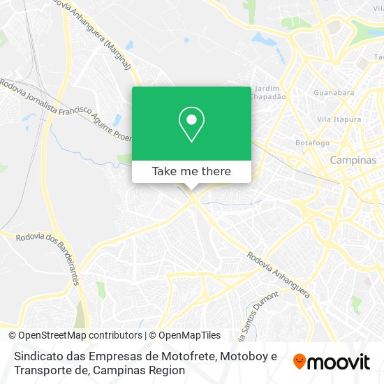 Sindicato das Empresas de Motofrete, Motoboy e Transporte de map