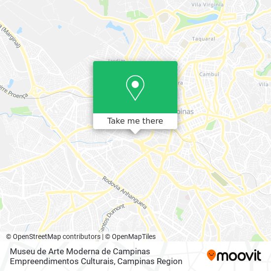 Museu de Arte Moderna de Campinas Empreendimentos Culturais map