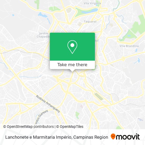 Lanchonete e Marmitaria Império map