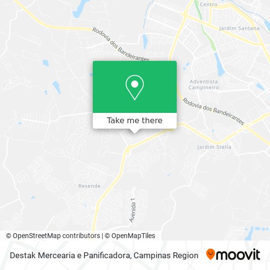 Destak Mercearia e Panificadora map