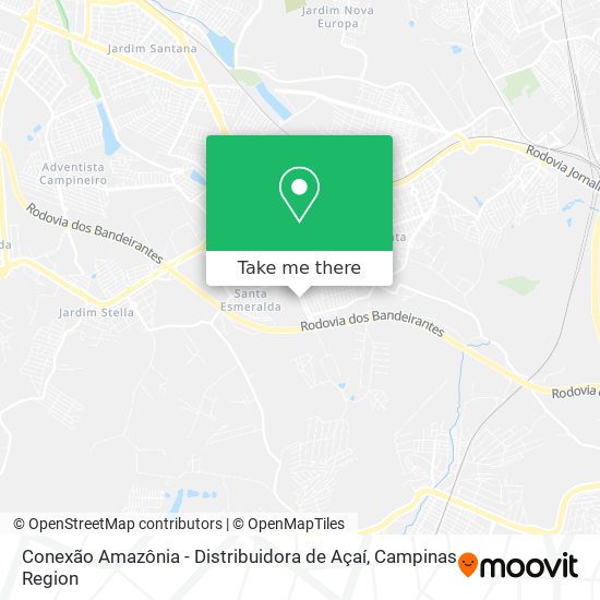 Conexão Amazônia - Distribuidora de Açaí map