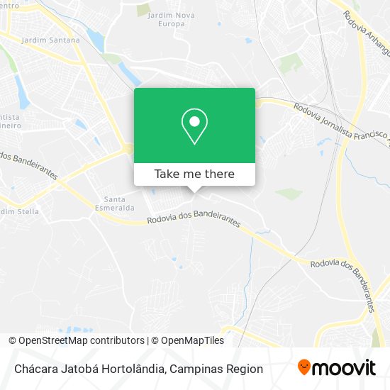 Chácara Jatobá Hortolândia map