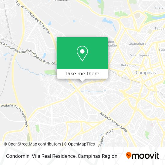 Mapa Condomini Vila Real Residence