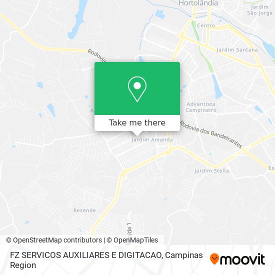 FZ SERVICOS AUXILIARES E DIGITACAO map