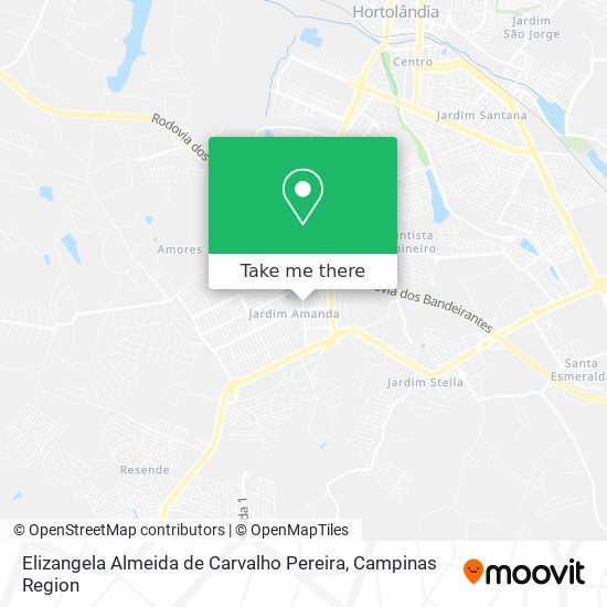 Elizangela Almeida de Carvalho Pereira map