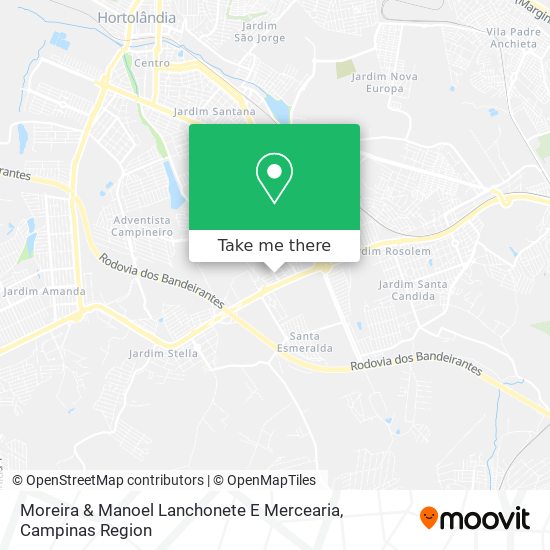 Mapa Moreira & Manoel Lanchonete E Mercearia