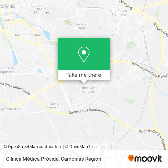 Clínica Médica Próvida map