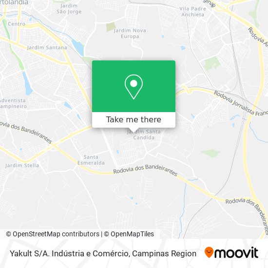 Yakult S / A. Indústria e Comércio map