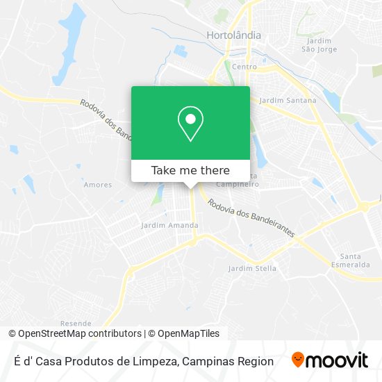 É d' Casa Produtos de Limpeza map