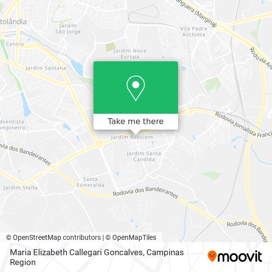 Maria Elizabeth Callegari Goncalves map
