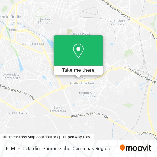 E. M. E. I. Jardim Sumarezinho map