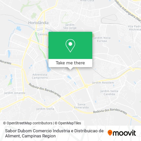 Sabor Dubom Comercio Industria e Distribuicao de Aliment map