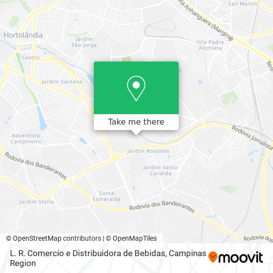 L. R. Comercio e Distribuidora de Bebidas map