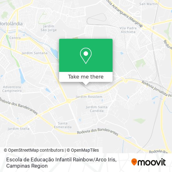 Escola de Educação Infantil Rainbow / Arco Iris map